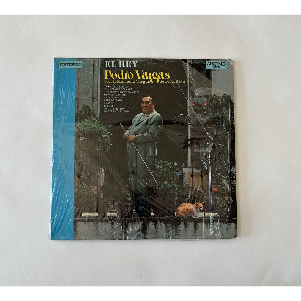 Pedro Vargas El Rey LP Vinyl Record 1974 Latin Ranchera Mariachi Spanish 33 RPM